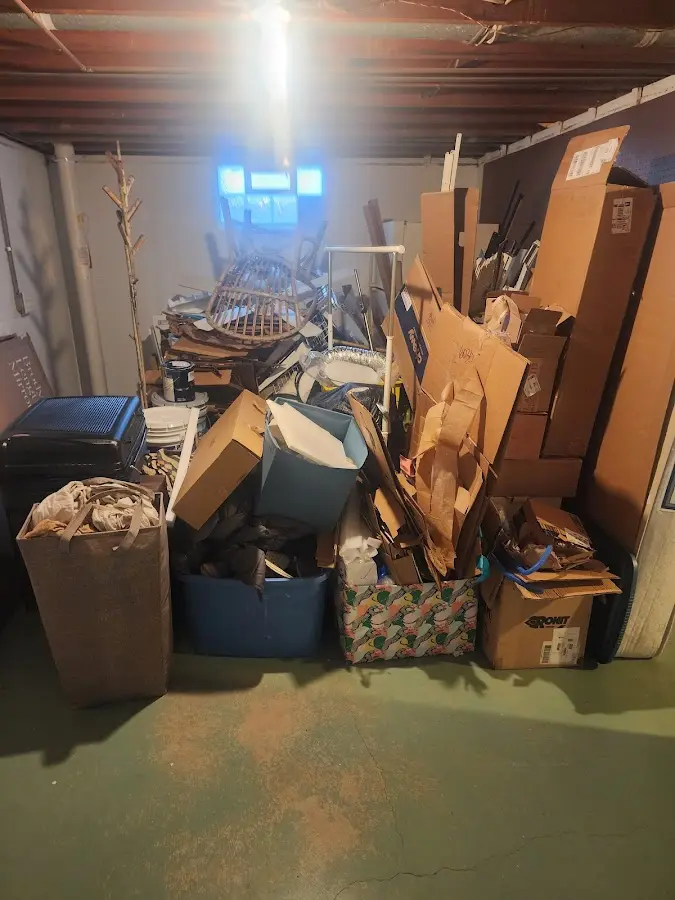 Roll-off dumpster container at job site for Concrete Dumpster Rental in Licking